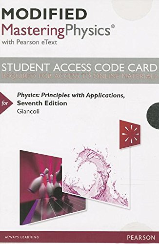 Modified Mastering Physics with Pearson eText -Access Code - for Physics