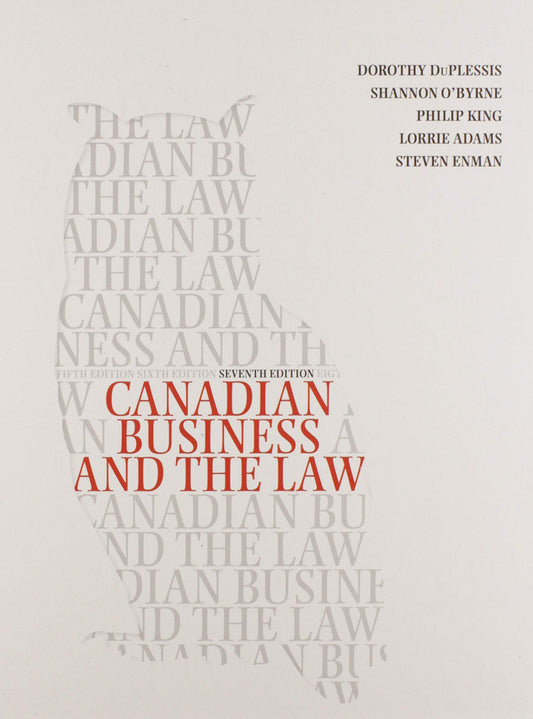 Canadian Business and the Law