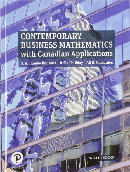 MyLab Mathematics with Pearson eText - Access Code - for Contemporary Business Mathematics with Canadian Applications
