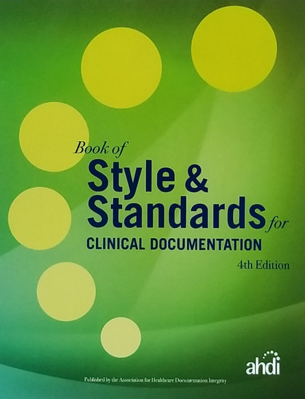 Book of Style and Standards for Clinical Documentation